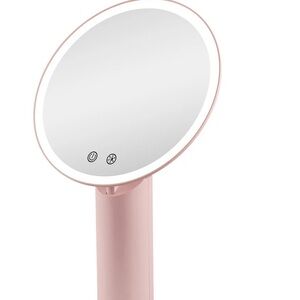 Impressions Vanity Gravity LED Makeup Mirror USB-C Rechargeable Pink